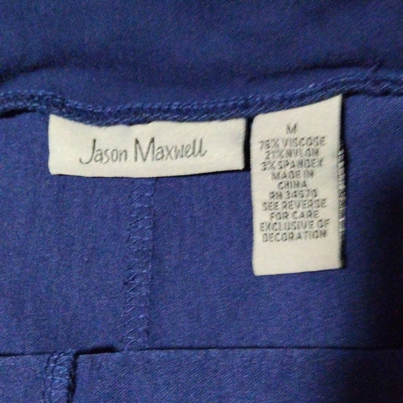 Jason Maxwell Skort Medium Navy Blue with Jeweled Pineapples - Picture 4 of 4